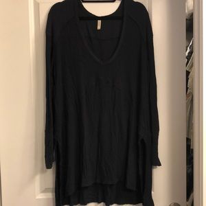 Free People Waffle Knit Long Sleeve